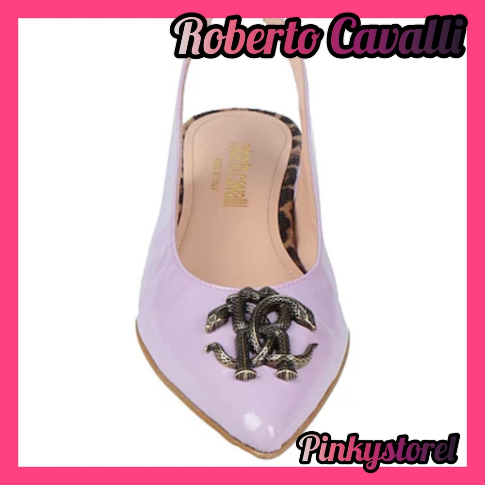 Roberto Cavalli Women's Lilac Slingback Shoes